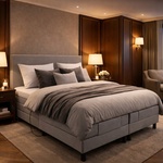 Elektrische boxspringcombinatie, M-Ray, Sense Exclusief, Grijs